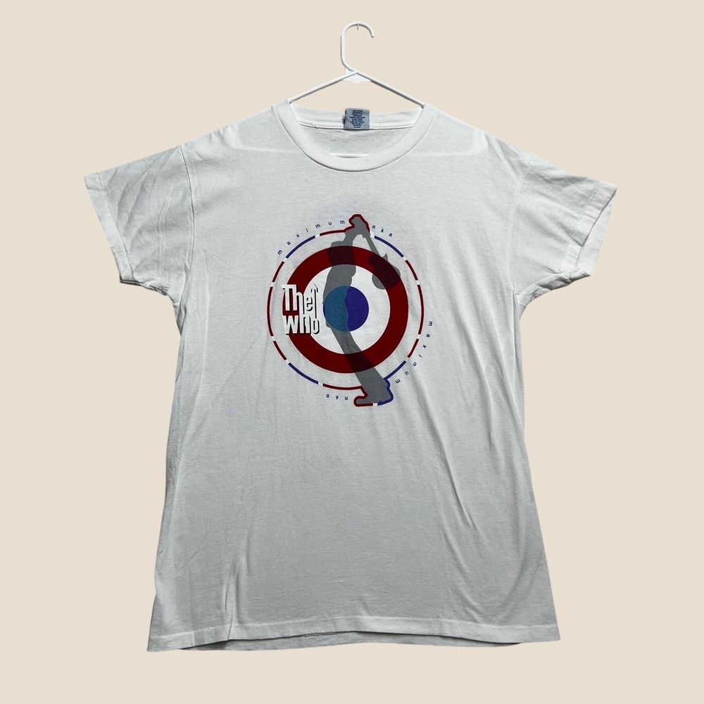The Who North American Tour 2000 T-Shirt Mens Large White Y2K Maximum R&B